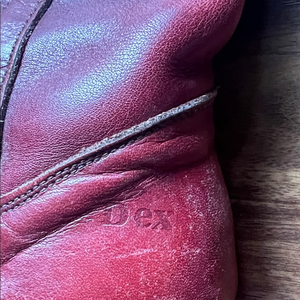 Vintage Dexter Women's Red Leather Boots by - Picture 2 of 6